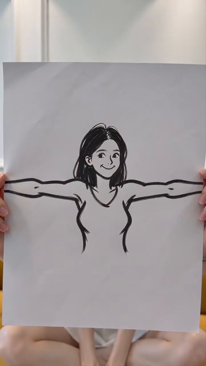 Handheld Phone Drawing Transition Video