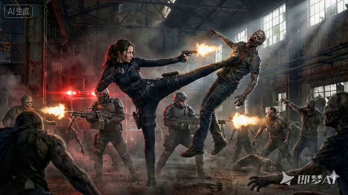 Cinematic Action Movie Scene Prompt