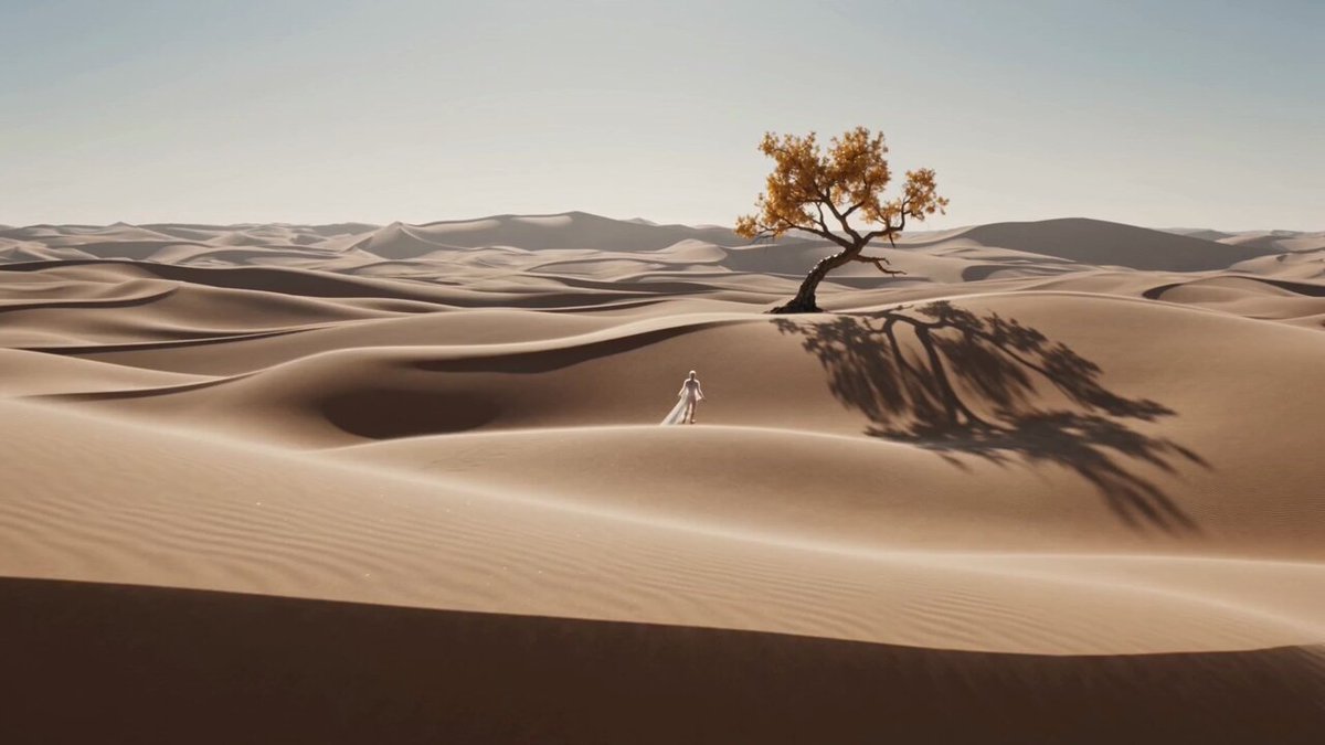 Dreamlike Surreal Desert figure