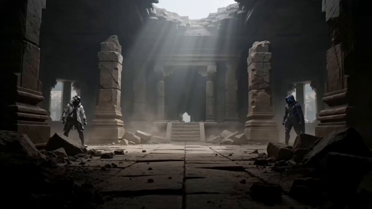 Martial Arts Duel Cinematic Scene