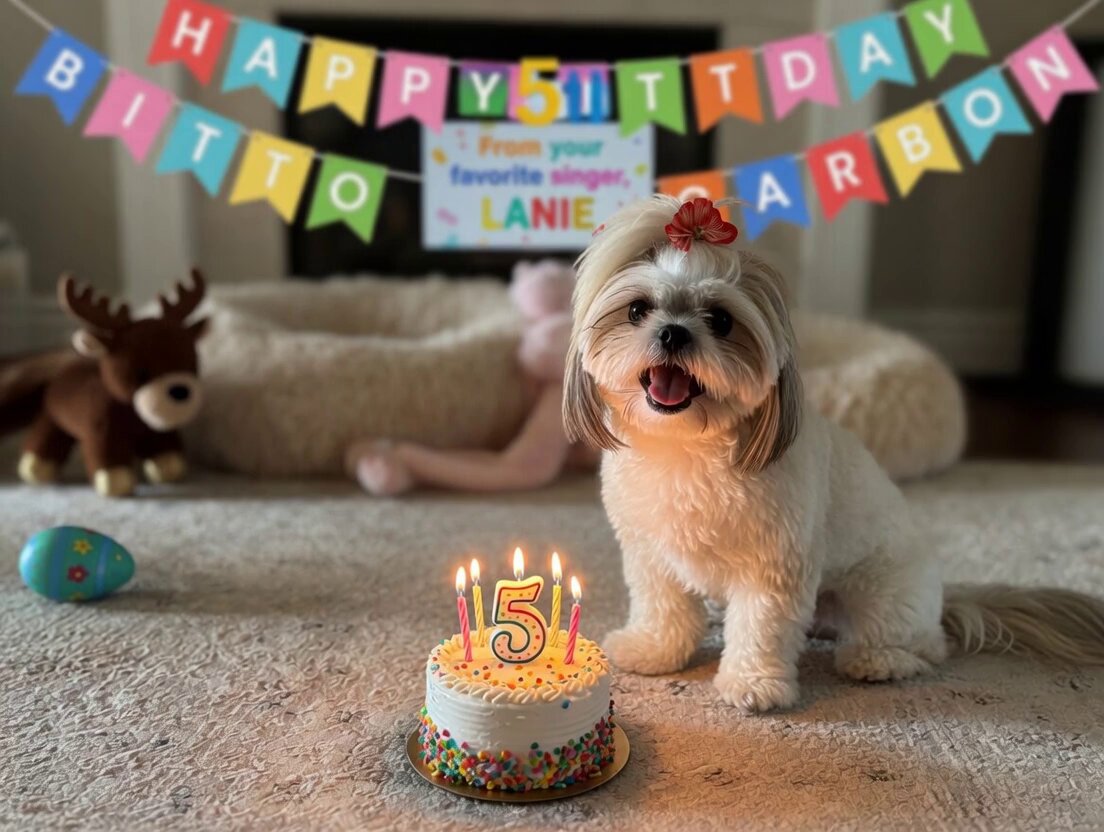 Singing Dog Birthday Video