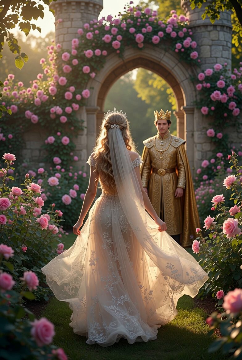 Princess Walking Rose Path Video