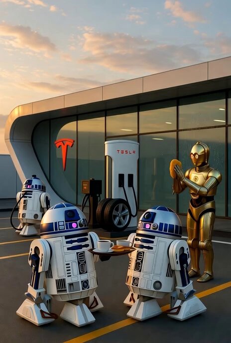 Tesla Station Star Wars Robots