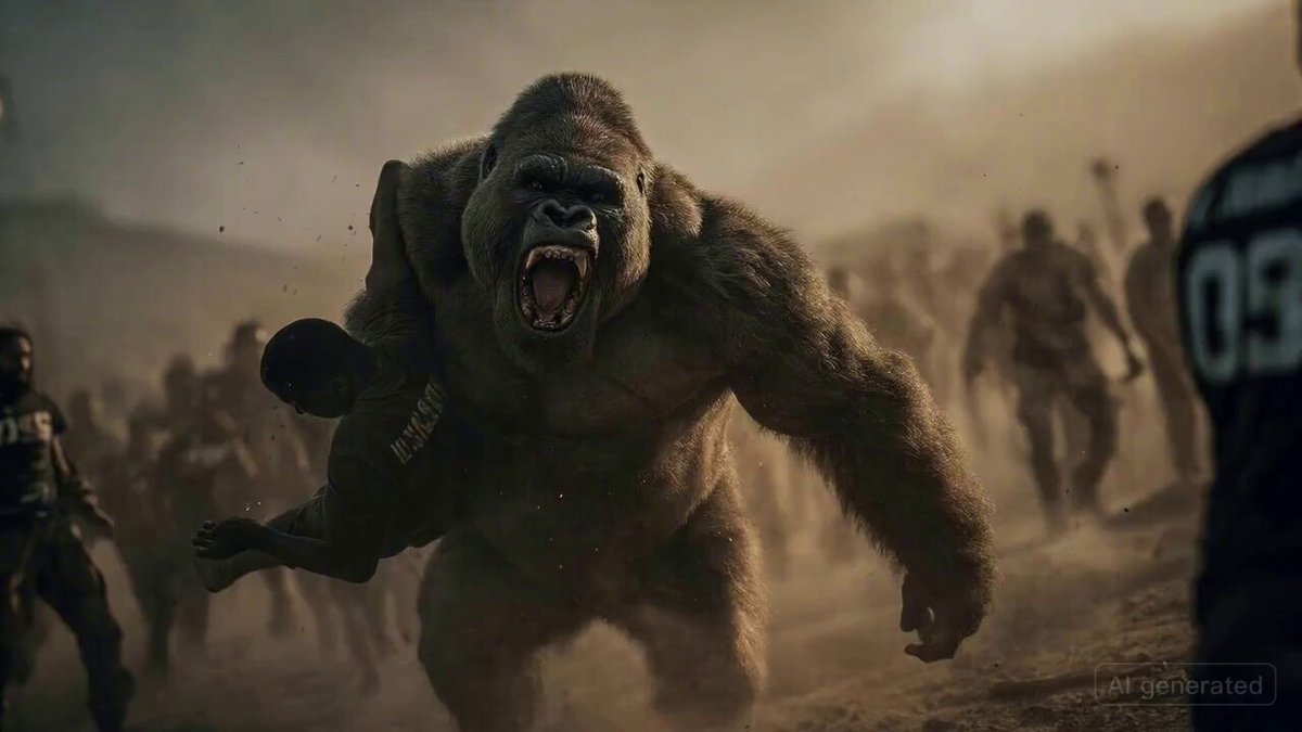 Gorilla Fight Scene Prompt