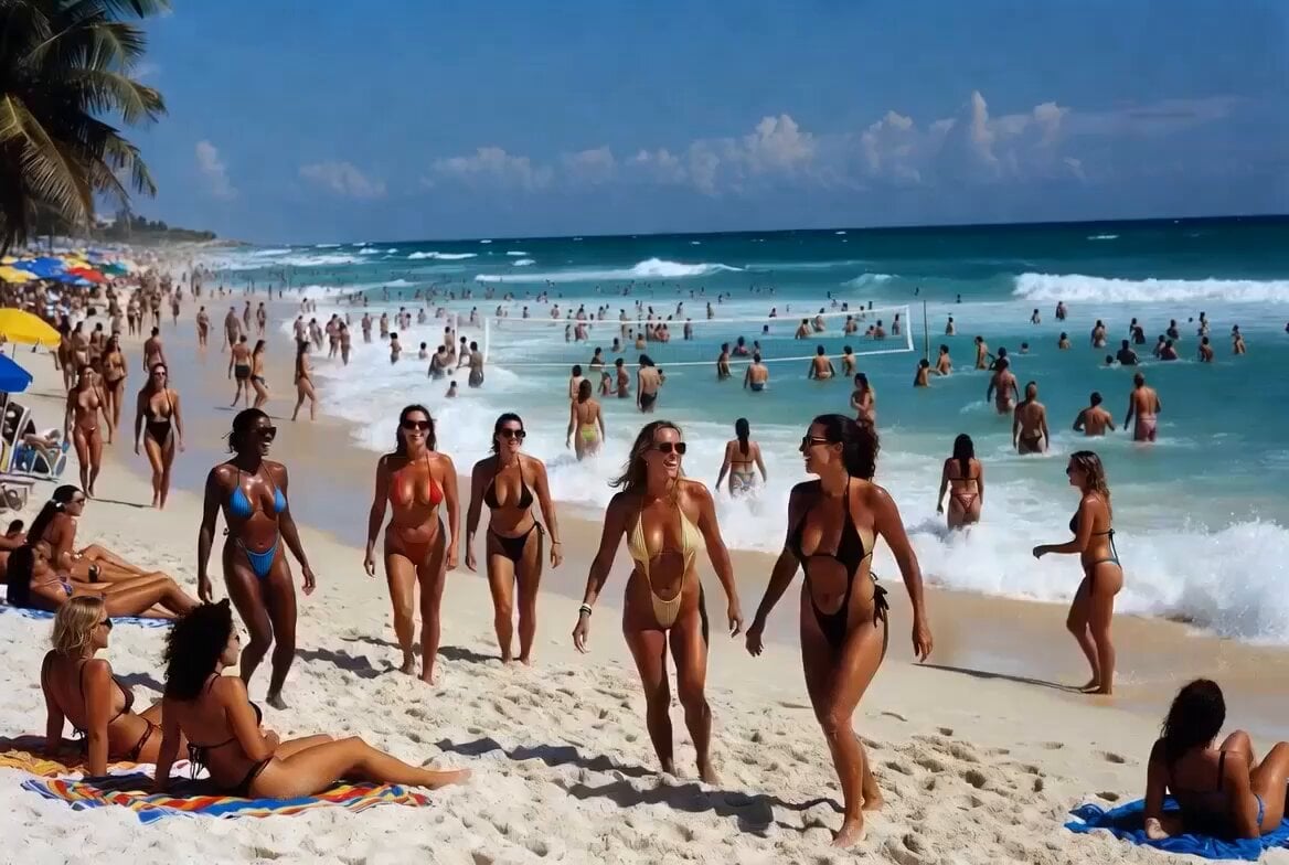Beach Vacation Scene Generation