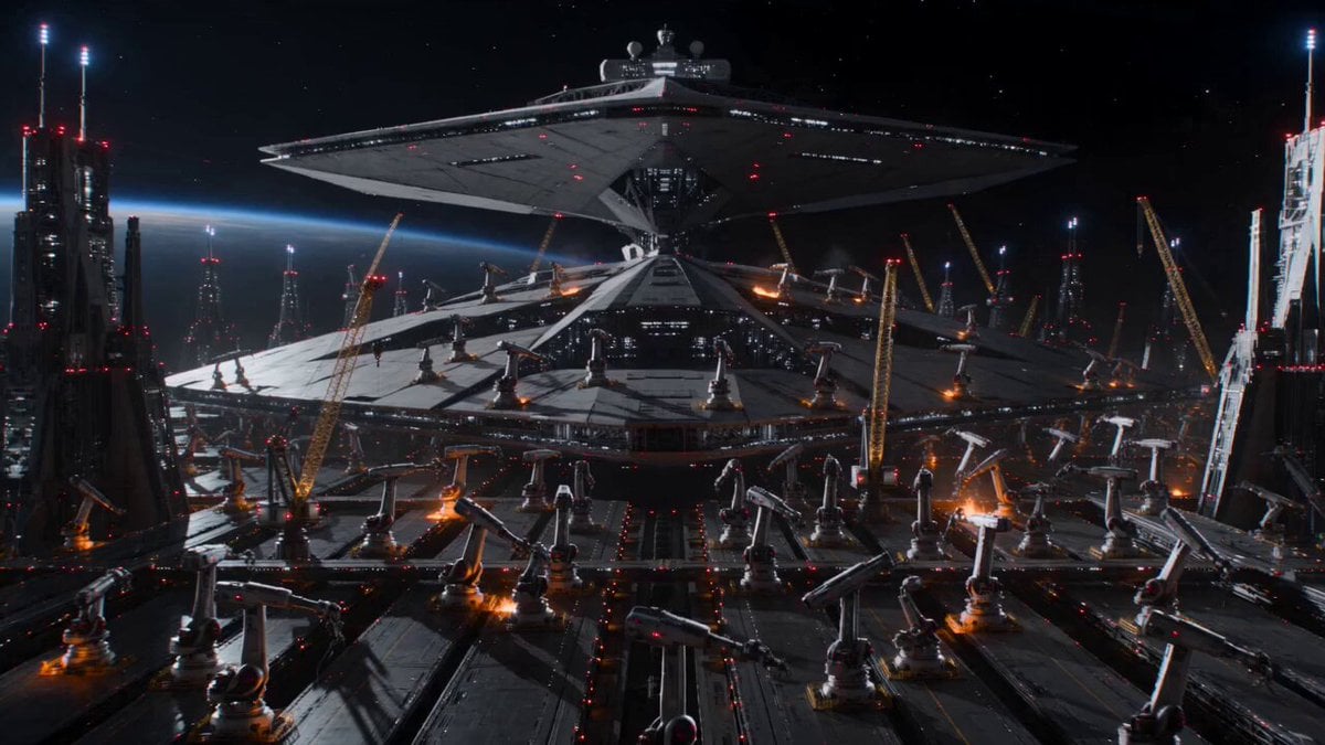 Cinematic Star Cruiser Orbital Shipyard