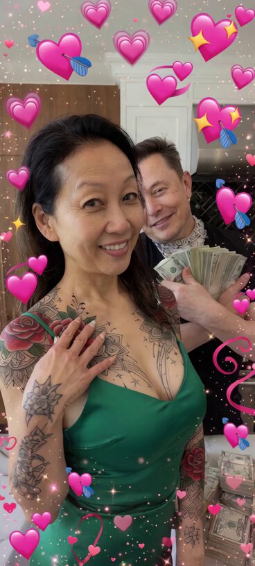 Tattooed Woman Kitchen Romance