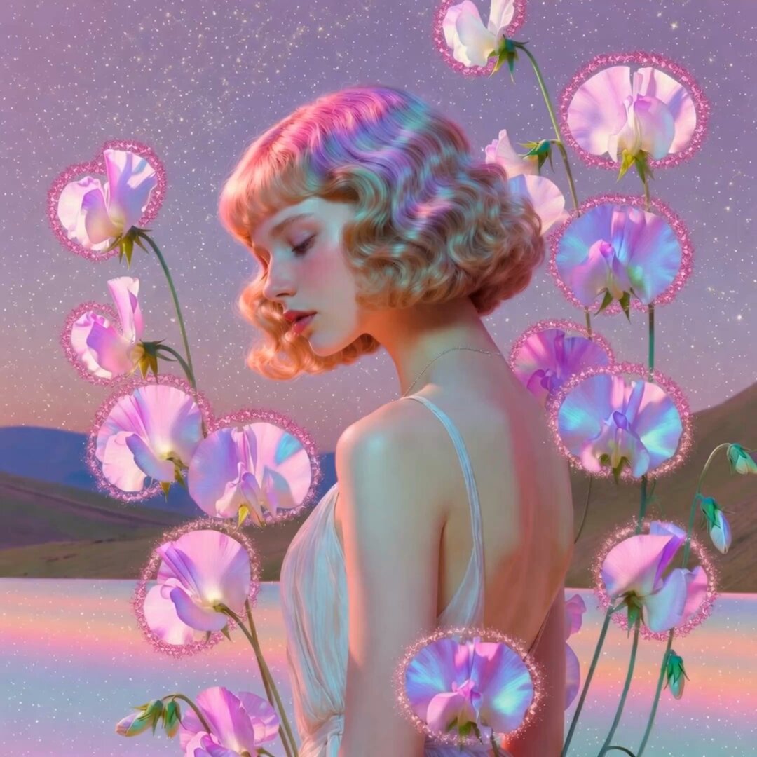 Pink Holographic Sweet Peas Video