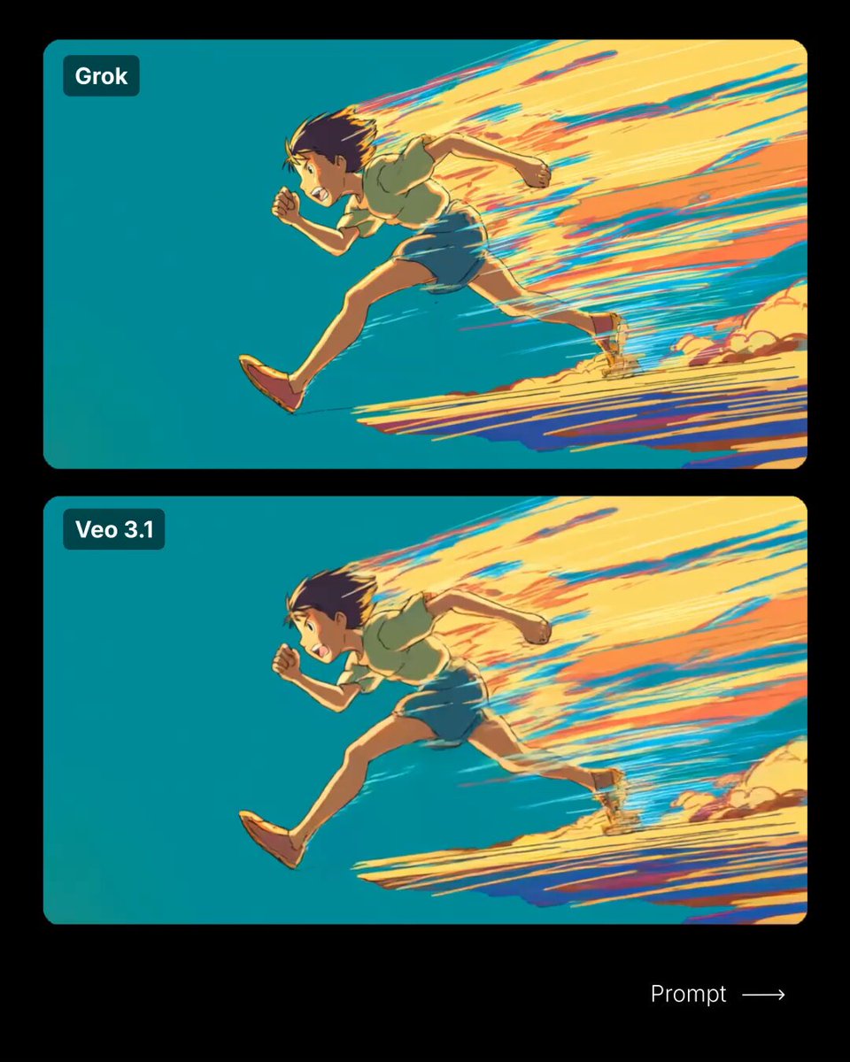 Anime-Style Running Boy Video Prompt