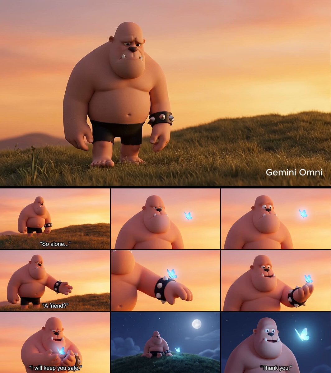 Giant and Glowing Butterfly Story