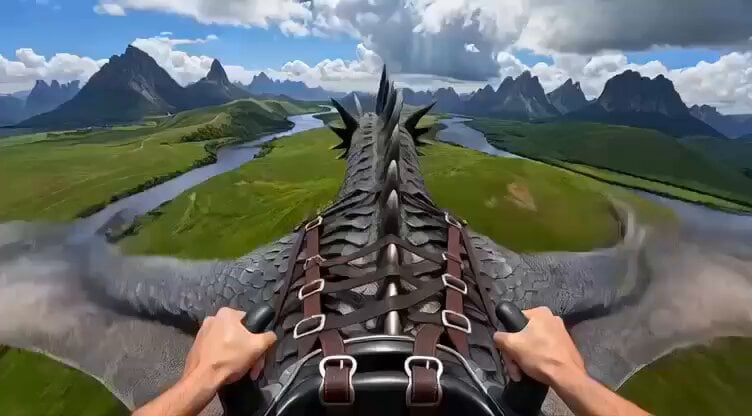 Cinematic First-Person Dragon Flight