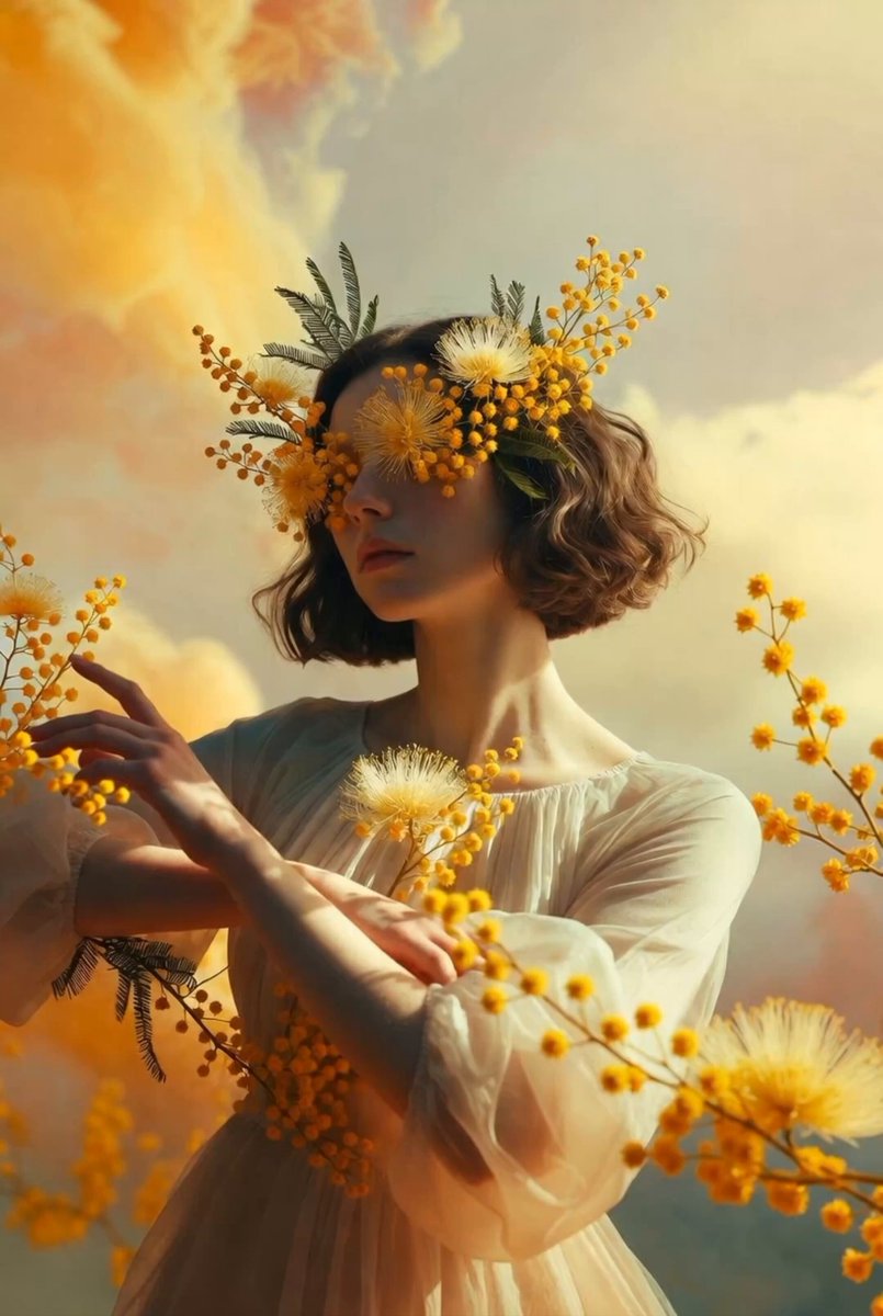 Mimosa spirit in a morning haze