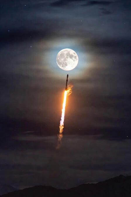 Rocket Launching to Moon Video