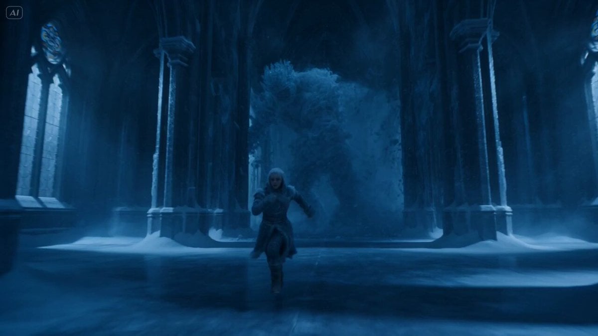Frozen Cathedral Chase Sequence