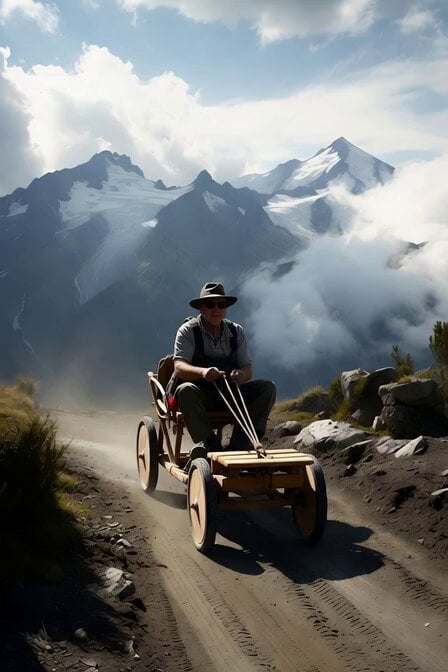 Alpine Soapbox Race Video Prompt