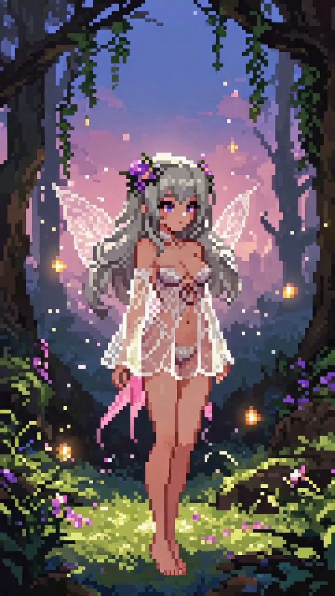 bit Pixel Art Ethereal Fairy Animation