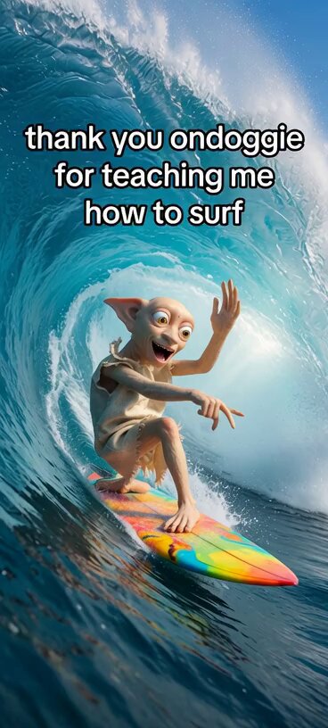 Surfing a Tidal Wave Tube