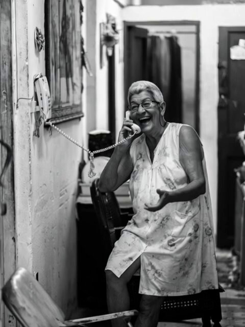 Woman Laughing Hysterically Prompt