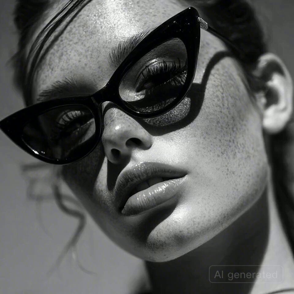 Fashion Montage with Glasses Focus