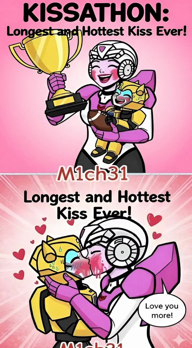 Arcee and Bumblebee Kissathon