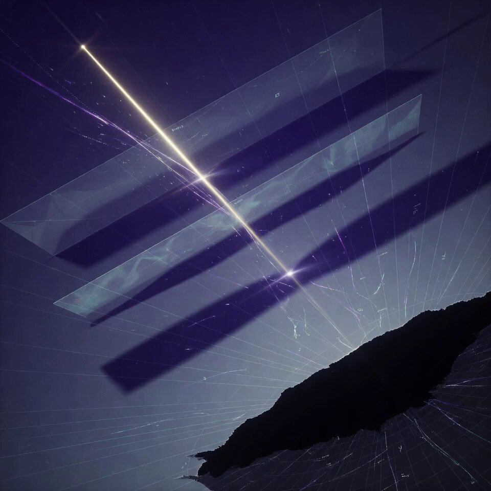 Cinematic Symbolic Light Point Journey