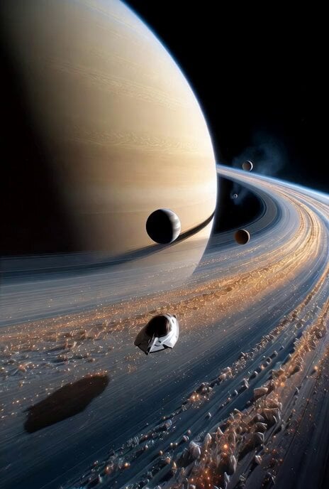 Cinematic Voyage Through the Saturn System