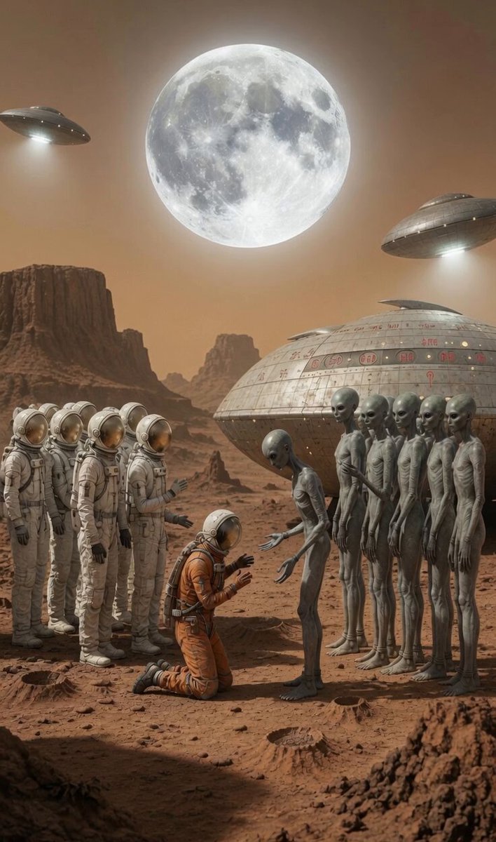 Alien Bowing and Spaceship Animation