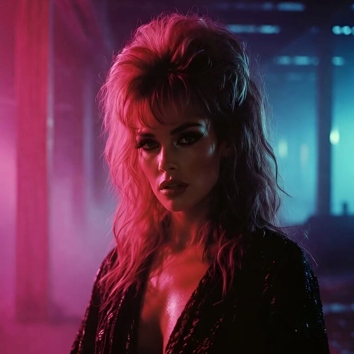 80s music video clip