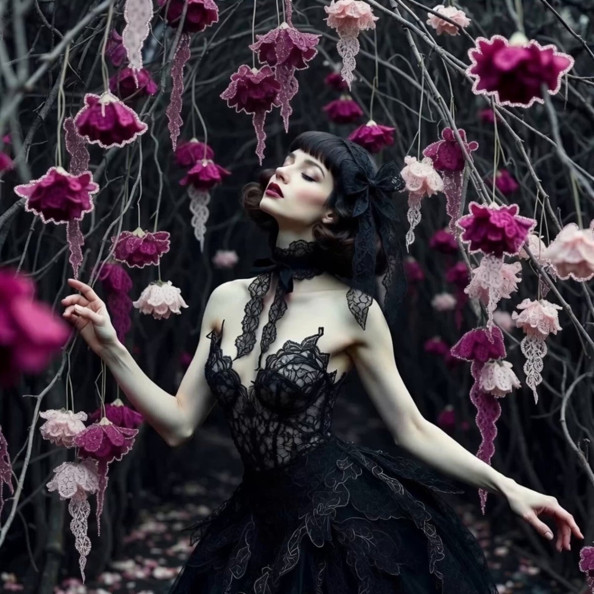 Ballerina in Midnight Lace