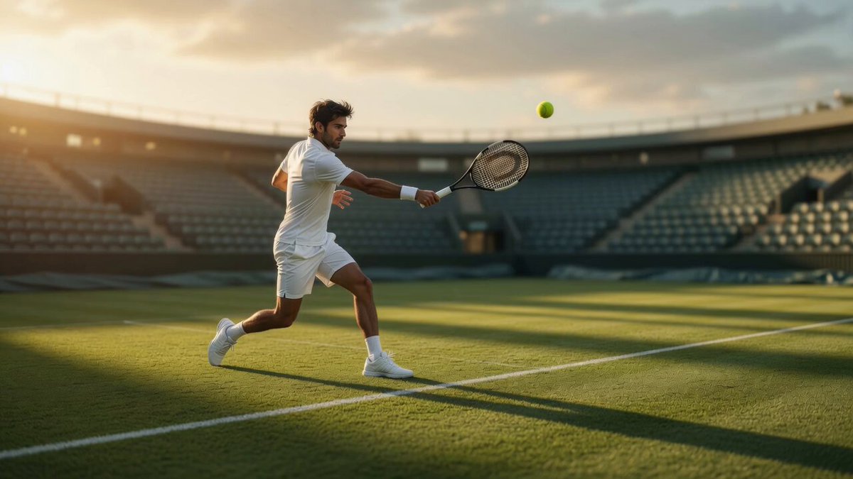 Grass Court Tennis Action
