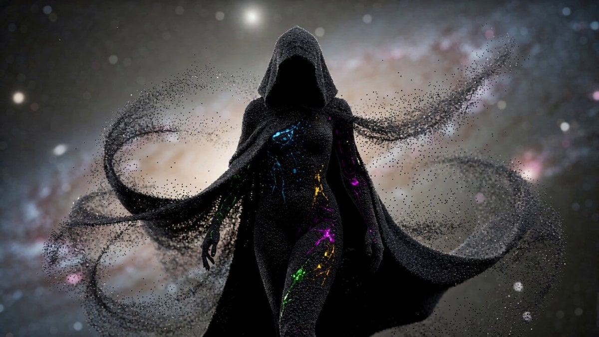 Cosmic Sand Silhouette Transformation