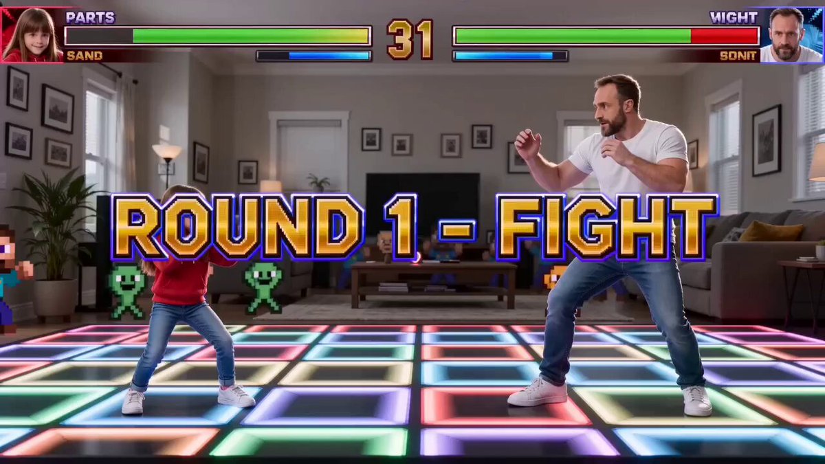 Street Fighter Father-Daughter Match Prompt