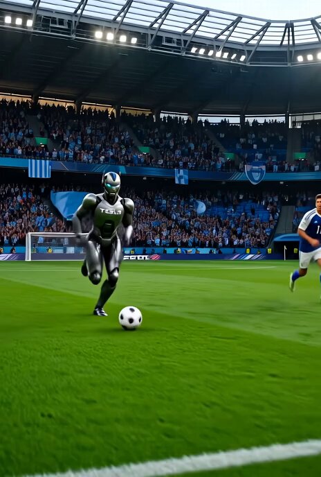 Optimus vs. Human Football Champions
