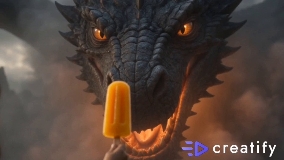 Dragon and Ice Cream Fantasy