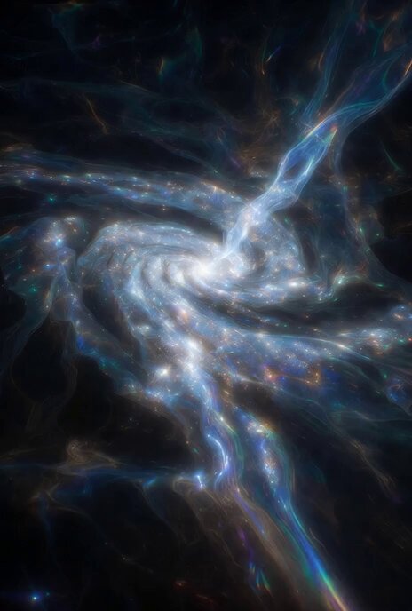 Ethereal Ghostly Galaxy Video Prompt