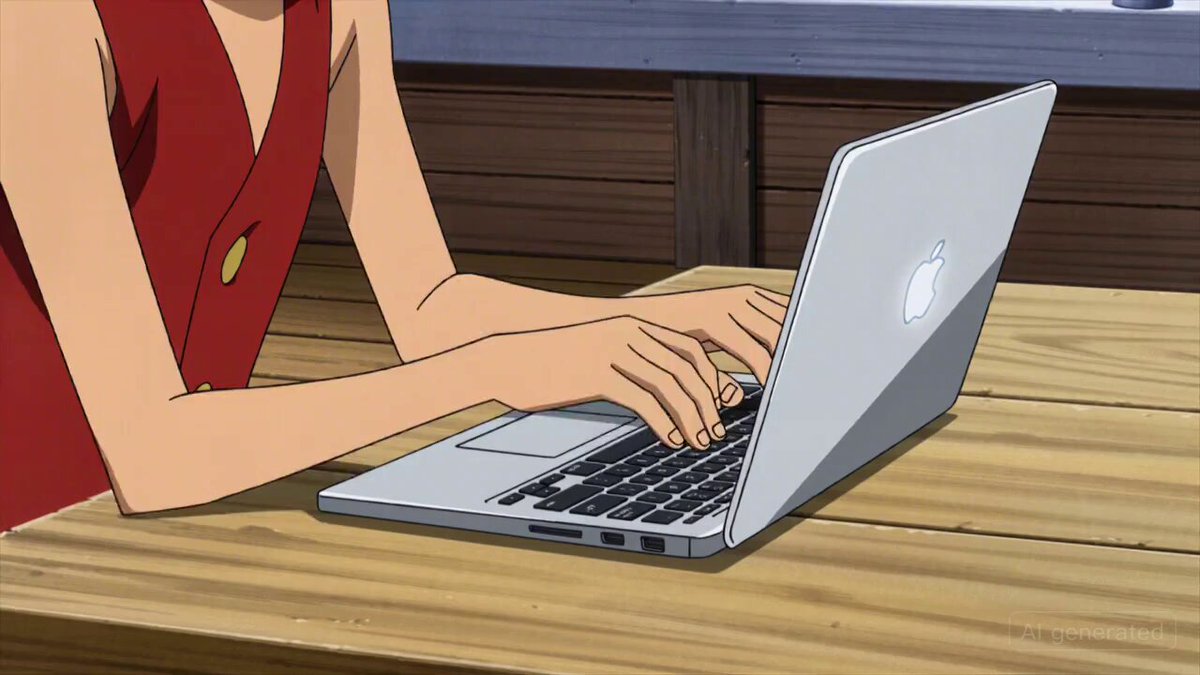 Luffy Coding on Thousand Sunny