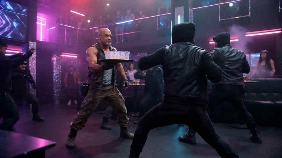 Seedance 2 Cyberpunk Bar Dialogue Prompt
