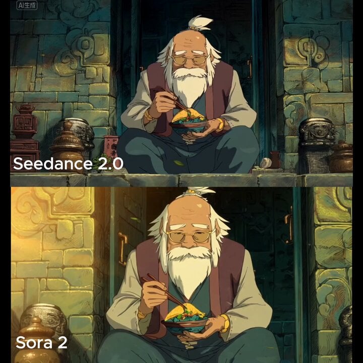 Slow cinematic push-in with leaves passing across the frame