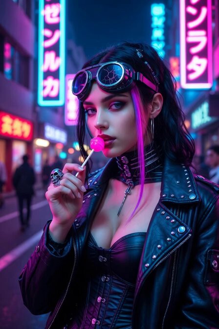 Cyberpunk Simulation Senses and Lollipop
