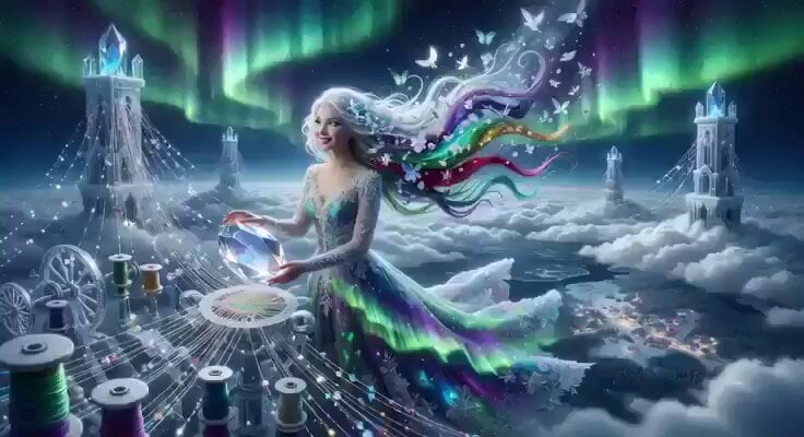 Celestial Aurora Weaving
