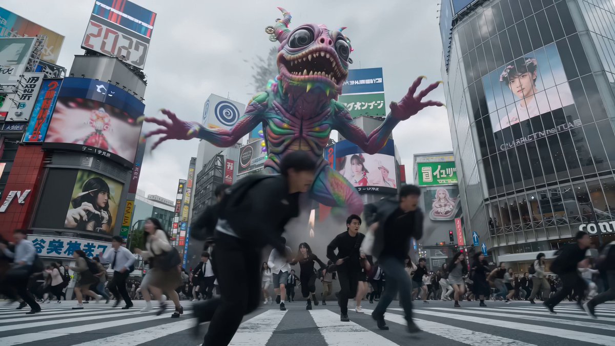 Shibuya Scramble Creature Battle Animation