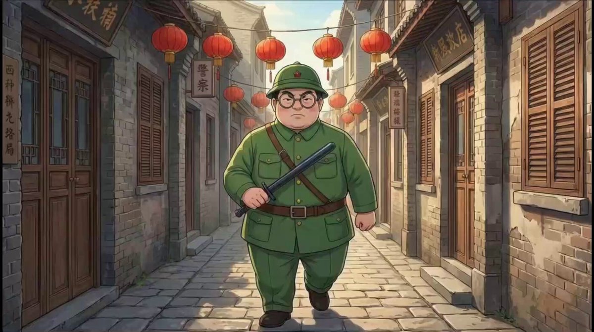 Anime Video: Funny Chinese Officer Sequence