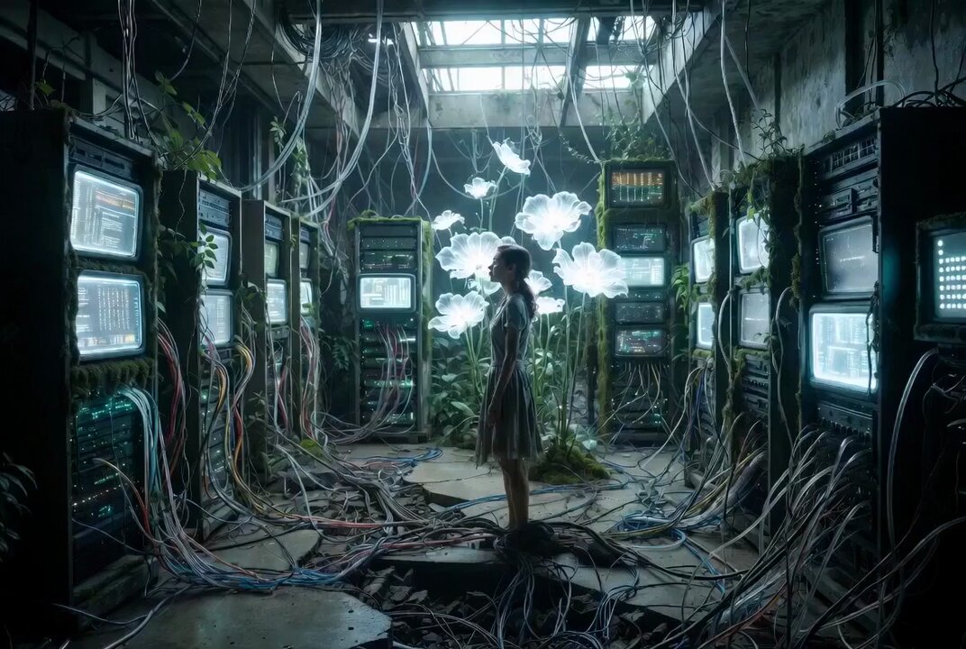 The Last Data Garden Cinematic Prompt