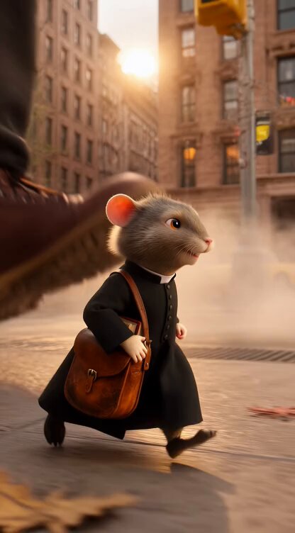 Catholic Mouse Priest in Brooklyn