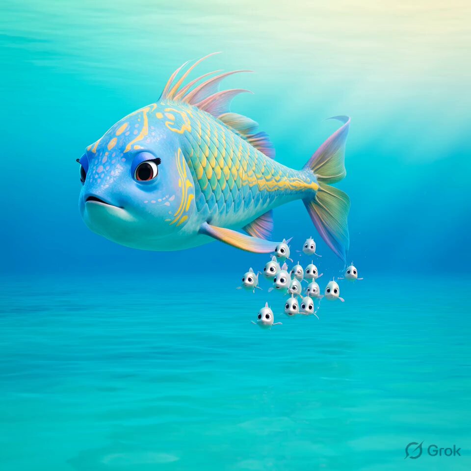 Undersea Family Fish Animation