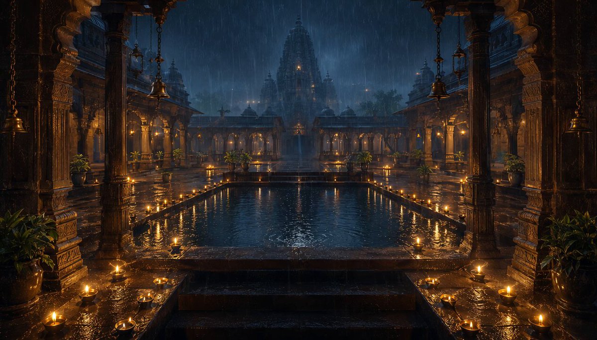 Seamless Monsoon Rain Loop