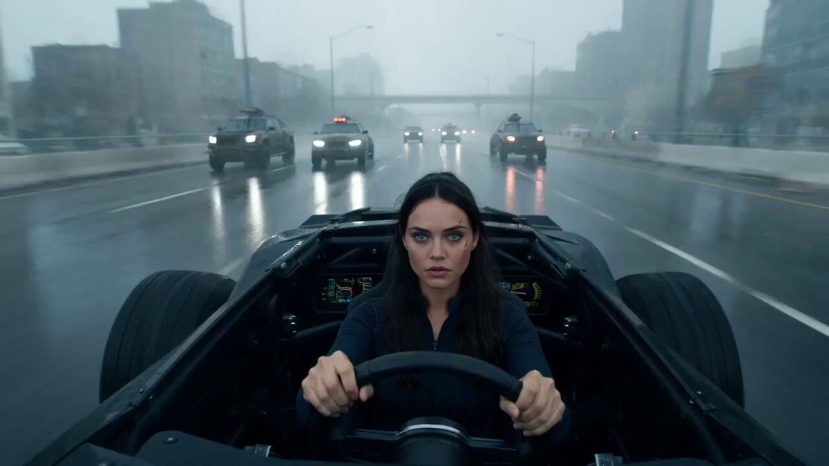 Cinematic Mad Max Driving POV Sequence