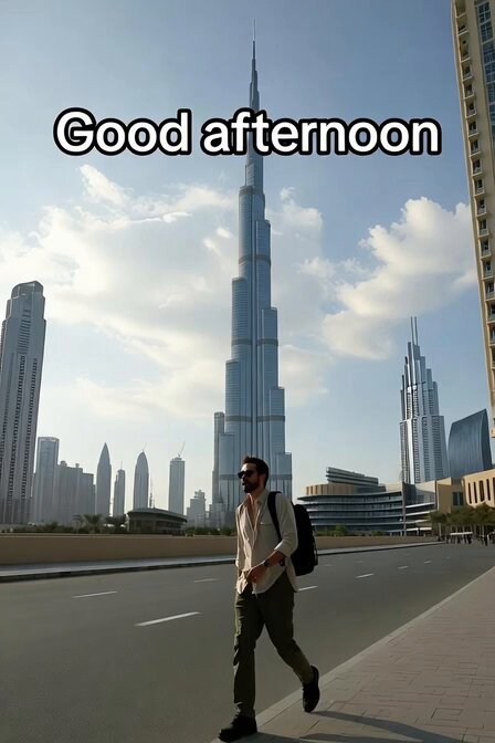 Hollywood Actor Near Burj Khalifa