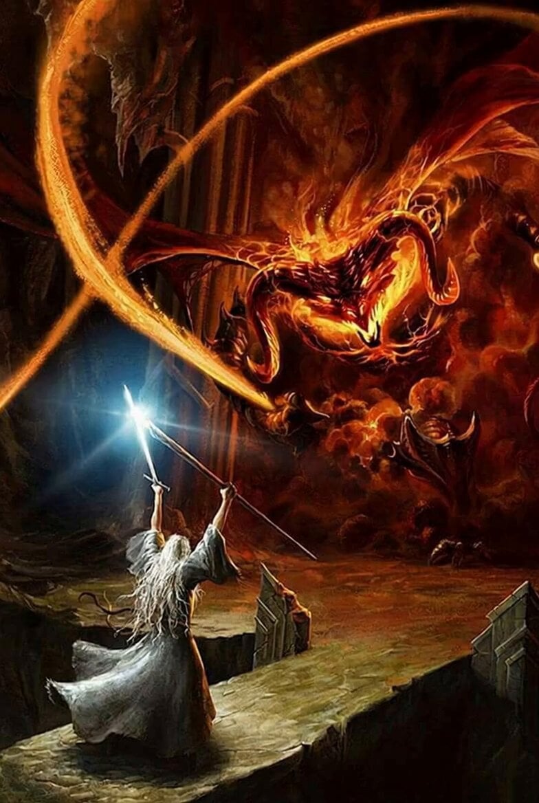 Epic Gandalf vs Balrog Battle