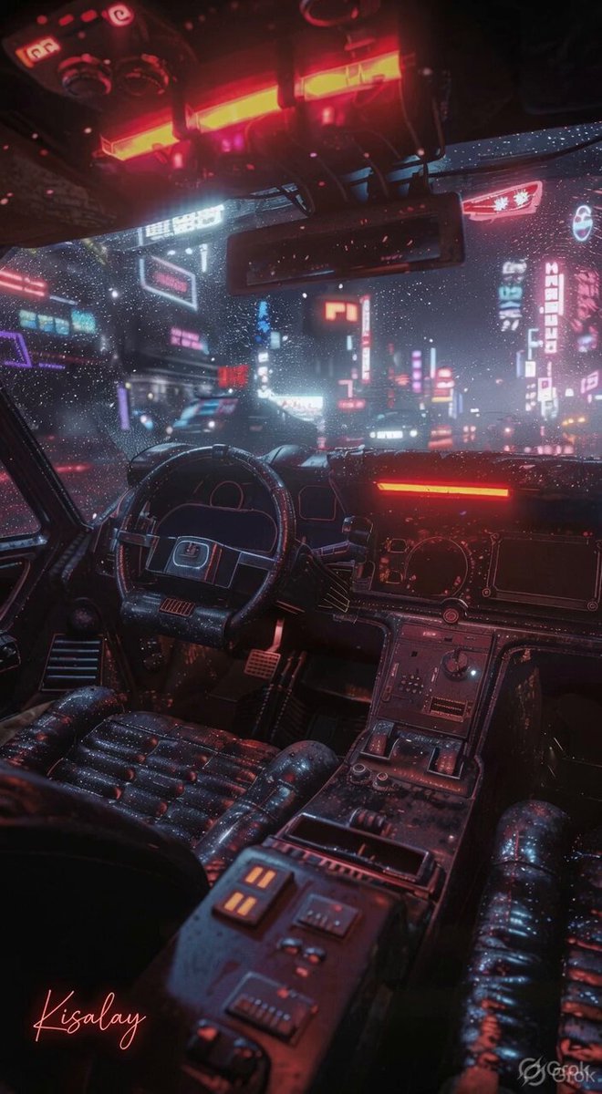 Rainy Night Neon City